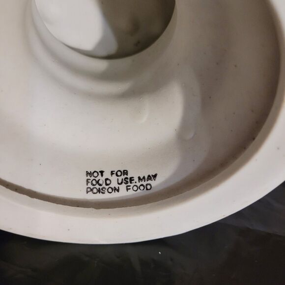 unbranded pedestal ceramic blue and white design unbranded candle holder - Picture 7 of 7